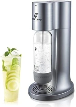 4° Sparkling Water Maker, Carbonated Water Machine And Soda Maker Machine For Home, With 1.0L BPA-free Sparkling Water Bottle, Compatible With Any Screw-in 60L CO2 Carbonator(NOT Included)(Wooden) -Wilton Shop 41H3GxwBjjL. AC