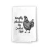 Honey Dew Gifts Funny Inappropriate Kitchen Towels, Naughty Chickens Lay Deviled Eggs Flour Sack Towel, 27 Inch By 27 Inch, 100% Cotton, Highly Absorbent, Multi-Purpose Towel