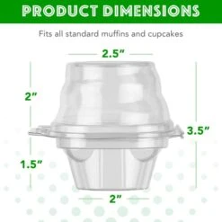 Clear Cupcake Boxes Individual Cupcake Containers | Stackable Cupcake Holder With Lid | Airtight Box Disposable Cupcake Containers | Dome Cupcake Carrier | Cupcake Holders Individual 25 Pack -Wilton Shop 41HKu639XuL