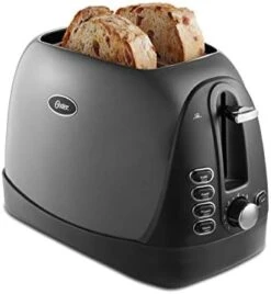 Oster® 2 Slice, Bread, Bagel Toaster, Metallic Grey & Belgian Waffle Maker With Adjustable Temperature Control, Non-Stick Plates And Cool Touch Handle, Makes 8" Waffles, Stainless Steel -Wilton Shop 41HVyyJaUoL. AC
