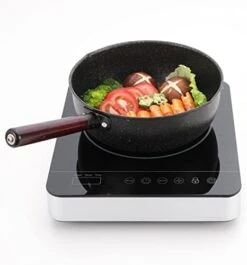 1800W Portable Induction Cooktop, Induction Burner With Ultra Thin Body & 9 Power Levels, Induction Cooker With 3-hour Timer, Child Safety Lock, Plug In, Black 16 1800W Portable Induction Cooktop, Induction Burner With Ultra Thin Body & 9 Power Levels, Induction Cooker With 3-hour Timer, Child Safety Lock, Plug In, Black -Wilton Shop 41HXFwv3rFL. AC