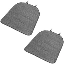 Baibu Super Soft Metal Dining Chair Pads Bar Stool Cushion With Ties For Metal Chairs Or Bar Stools - One Cushion Only (Gray Black, 14x14x1.5in) -Wilton Shop 41HbM2WsgdL. AC