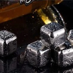 8 Pcs Reusable Ice Cubes,Stainless Steel Whisky Stones,Metal Ice Cube,Wine Chillers Ice Cube For Whiskey Beverage Drinks,Reusable Whiskey Rocks With 1 Ice Clip Barware Tool Sets -Wilton Shop 41HbmQOsL2L