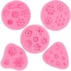 Flower Fondant Cake Molds, Daisy, Rose, Chrysanthemum And Small Flower Candy Silicone Molds For Chocolate Fondant Polymer Clay Soap Crafting Projects & Cake Decoration (5pack) -Wilton Shop 41Hk4bFw3tL