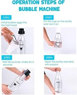 /C Portable Soda Maker Household 1L Sparkling Water Bottle BPA Free Carbonated Water Machines Without CO2 Cylinder Reusable Beverages Machine Kit -Wilton Shop 41Hn2hhU3mS