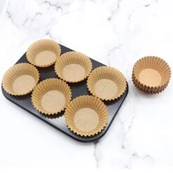 300Pcs Cupcake Liners Natural Muffin Liners Greaseproof Paper Baking Cups Standard Size Unbleached Paper Cupcake Liner For Baking Muffin And Cupcake, Natural Color -Wilton Shop 41HoRXQf3FL