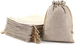 10Pcs Burlap Wine Bags With Drawstring Pink Pouches Jute Wine Bottle Bags For Wedding Party, Birthday, Christmas, Home Storage(6.29 X14.17Inches) -Wilton Shop 41I2uV AFaS. AC