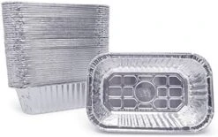 (100 Pack) Premium 1-LB Bread Loaf Baking Pans L Mini 6" X 3.7" X 2" L Extra-Heavy Duty L Disposable Aluminum Foil Oven Safe Sturdy 1-Pound Small Bread Tin -Wilton Shop 41I6EAD0LWL. AC