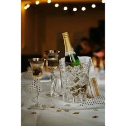 6 Pack Of 96 Ounce Disposable Clear Plastic Ice Bucket For Parties - Good As One Large Champagne Chiller Or Classic Wine Bottle Chiller -Wilton Shop 41I9Byf0GUL