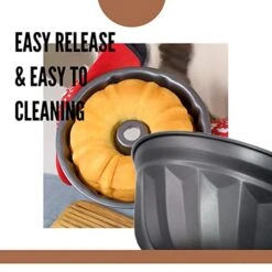 Non-stick Donut Pan 10 Inches Diameter X 4 Inches Bottom Non-Stick Cake Pans Fluted Cake Pans For Baking Jelly Pan Pancake Pan Pancake Baking Pan Box Loaf Pan Loaf Pans Mold -Wilton Shop 41I9kRxYCRL