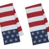 Flag Stars And Stripes Patriotic Cotton Jacquard Kitchen Towels, Set Of 2 -Wilton Shop 41IENwYYrEL