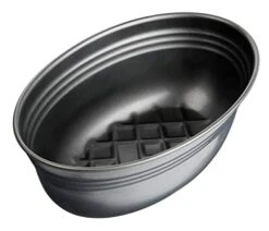 Pure Oval Non-Stick Loaf Pan, 10.5-Inch, Black