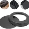 On-Stick Round Tart Pan With Removable Bottom, Fluted Heavy Duty Pie Pizza Pan Loose Bottom Ideal For Baking Pies, Tarts, Quiches And Pans,11inch -Wilton Shop 41IQUyZyv1L