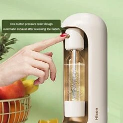 Sparkling Water Maker, Portable Soda Maker Machine For Home Use, Carbonator Machine With 2*500ml Carbonating Bottle,Kitchen Office Bar Bubbly Drink Machine,CO2 Exchange Cylinder(NOT Included) -Wilton Shop 41ISl7rNDAL 1