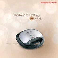 Morphy Richards Toast Waffle And Grill Sandwich Maker Silver And Black