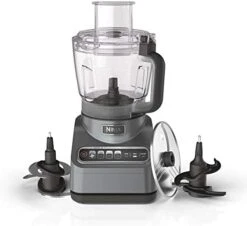 Ninja BN601 Professional Plus Food Processor, 1000 Peak Watts, 4 Functions For Chopping, Slicing, Purees & Dough With 9-Cup Processor Bowl, 3 Blades, Food Chute & Pusher, Silver -Wilton Shop 41IYbFFU6RL. AC