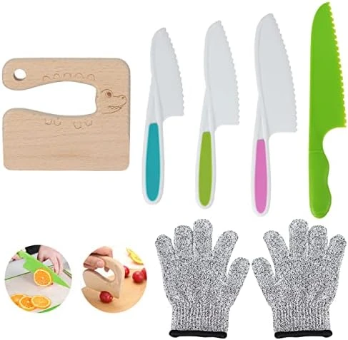 6 Pieces Wooden Kids Knife For Cooking, Kid Safe Knives Cutting Veggies Fruits Include Wood Kids Knife Plastic Potato Slicers Cooking Knives Serrated Edges Knives Sets For Toddler Kitchen Children 6 6 Pieces Wooden Kids Knife For Cooking, Kid Safe Knives Cutting Veggies Fruits Include Wood Kids Knife Plastic Potato Slicers Cooking Knives Serrated Edges Knives Sets For Toddler Kitchen Children - Image 4