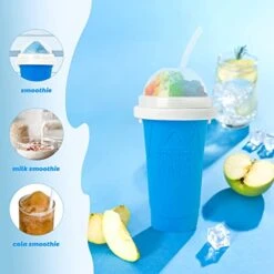 2 PCS Slushy Maker Cup,Frozen Magic Slushy Maker Squeeze Cup DIY Homemade Smoothies Cup Protable Quick Cool Slushie Cups For Juices And Drinks -Wilton Shop 41IccFqgxYL