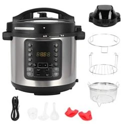 Pressure Cooker Air Fryer Combo 6L 2-in-1 Multifunctional Appointment Timing Kitchen Utensils High 60kpa Low 35kpa 125-400 5-60 Minutes -Wilton Shop 41IkjGIeDIL