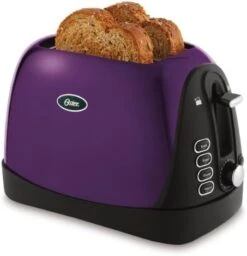 Oster® 2 Slice, Bread, Bagel Toaster, Metallic Grey & Belgian Waffle Maker With Adjustable Temperature Control, Non-Stick Plates And Cool Touch Handle, Makes 8" Waffles, Stainless Steel -Wilton Shop 41IyIMGdimL. AC