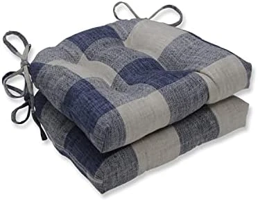 Indoor Check Please Lakeland Chair Pads, 2 Count (Pack Of 1), Blue 7 Indoor Check Please Lakeland Chair Pads, 2 Count (Pack Of 1), Blue - Image 5