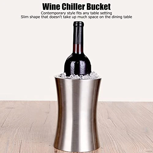 Wine Chiller Bucket 2L Slim Shape Wine Bottle Cooler Chiller Insulated Insulated Champagne Beer Ice Bucket For Wine, Champagne Or Beer Bottles 4 Wine Chiller Bucket 2L Slim Shape Wine Bottle Cooler Chiller Insulated Insulated Champagne Beer Ice Bucket For Wine, Champagne Or Beer Bottles - Image 2