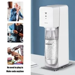 Bubble Water Machine, Household Soda Machine, Desktop Coffee Shop, Commercial Carbonated Soda Machine, Bubble Machine, Carbonated Beverage Machine, Equipped With Two 1L Carbonated Bottles, Ex