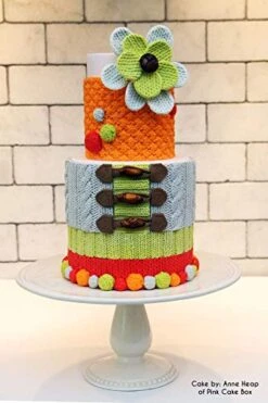 Ribbed Knit Border, Non-Stick Silicone Mold For Cake Decorating. Sugarcraft Cookies, Cupcakes With Fondant, Gum Paste, Chocolate. Woven Texture In Resin, Clay, Wax, Soap, Plaster -Wilton Shop 41JHHffIMNL