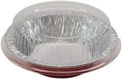 Disposable Colored Aluminum 5" Tart Pan/individual Pot Pie Pan W/Clear Dome Lid #501P (100, Gold) 26 Disposable Colored Aluminum 5" Tart Pan/individual Pot Pie Pan W/Clear Dome Lid #501P (100, Gold) -Wilton Shop 41JKvlhk9pL. AC 1
