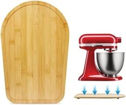 Bamboo Mixer Mat Slider Compatible With Tilt Head Kitchen Aid 4.5-5 Qt Stand Mixer - Kitchen Countertop Storage Mover Sliding Caddy For Kitchen Aid 4.5-5 Qt, Mixer Appliance Moving Tray 13 Bamboo Mixer Mat Slider Compatible With Tilt Head Kitchen Aid 4.5-5 Qt Stand Mixer - Kitchen Countertop Storage Mover Sliding Caddy For Kitchen Aid 4.5-5 Qt, Mixer Appliance Moving Tray -Wilton Shop 41JOc2211L. AC