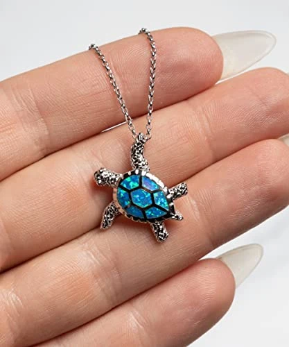 Best Wife, I Want To Be Yours And You Want To Be Mine, Until The End Of My Days, Joke Christmas Opal Turtle Necklace From Wife 4 Best Wife, I Want To Be Yours And You Want To Be Mine, Until The End Of My Days, Joke Christmas Opal Turtle Necklace From Wife - Image 2