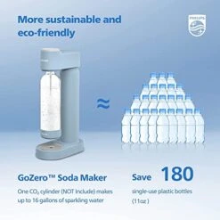 Philips Sparkling Water Maker Soda Maker Soda Streaming Machine For Carbonating With 1L Carbonating Bottle, Seltzer Fizzy Water Maker, Compatible With Any Screw-in 60L CO2 Carbonator(NOT Included) -Wilton Shop 41JTqMcGXlL
