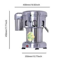 Commercial Juice Extractor 370W 110V Electric Juicer Machine Fruit Vegetable Juice Extractor Stainless Steel Orange Juicer Extractor | Juice & Residue Separated -Wilton Shop 41JWPE8YxsL