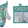 Kay Dee Cactus We Stick Together Kitchen Potholder And Oven Mitt Bundle 2 Pieces Cotton -Wilton Shop 41JcwBUXGhL