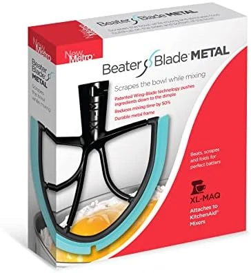 Beater Blade Metal TH-M Compatible With KitchenAid 4.5-5 Qt Tilt-head Stand Mixer, Black 16 Beater Blade Metal TH-M Compatible With KitchenAid 4.5-5 Qt Tilt-head Stand Mixer, Black - Image 14