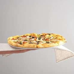 Met Lux 12 Inch Commercial Pizza Pan, 1 Coupe Style Pizza Cooking Tray - Heavy-Duty, 18-Gauge, Aluminum Round Baking Tray, Oven-Baking, For Pizzas & More -Wilton Shop 41JoAruB5kL