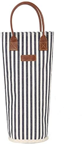 Single Bottle Insulated Wine Tote, 1 Bottle Wine Carrier Bag Padded Wine Cooler Perfect Wine Lover's Or Wedding Gift-Stripe (Srtipe) 7 Single Bottle Insulated Wine Tote, 1 Bottle Wine Carrier Bag Padded Wine Cooler Perfect Wine Lover's Or Wedding Gift-Stripe (Srtipe) - Image 5