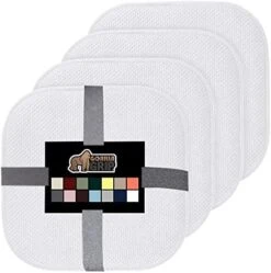 Memory Foam Chair Cushions, Comfortable Pads For Dining Room, Kitchen Table, Office Chairs, Stay In Place Backing, Comfortable Microfiber Seat Pad Cushion, Set Of 4, 16x16, Wine -Wilton Shop 41Jye4OZzfL. AC