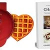 MINI Waffle Iron 4" HEART With The Best Keto Chaffle Recipe Book And Journal By Charmed By Dragons (4 Inch MINI RED HEART) 2 MINI Waffle Iron 4" HEART With The Best Keto Chaffle Recipe Book And Journal By Charmed By Dragons (4 Inch MINI RED HEART) -Wilton Shop 41KD2avPwsL