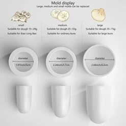 Baozi Maker Manual Bun Making Machine Stainless Steel Steamed Stuffed Bun Making Mold Desktop Bun Making Machine 400-500pcs/h For Home And Commercial,Cooking Tool Sets -Wilton Shop 41KLa2l3p4L