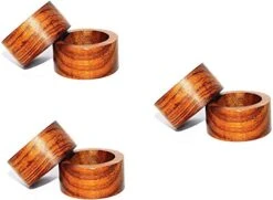 Set Of 12 Wooden Handmade Decorative Napkin Rings For Dinner Party Table Decor 1.5 Inch -Wilton Shop 41KN9O45W8L