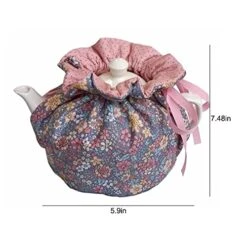 Vintage Handmade Tea Cozy, Nature Cotton Teapot Dust Proof Cover Insulated Kettle Tea Warmer For Home Kitchen Decor Tea Cozies For Hotel Restaurant Tea Party