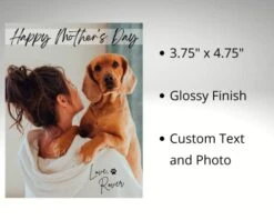 Happy Birthday From Dog Cat, Custom Photo Wine Bottle Label Sticker, Personalized Gift From Pet To Owner, Custom Mother's Day Present Idea For Her -Wilton Shop 41KmtUG8vuL