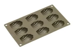 Lurch Germany FlexiForm Silicone Madeleine Baking Tray With 9 Molds - Brown