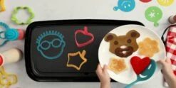 With Kids NEW Pancake Party! - The Ultimate Pancake Art Making Gift Set Children + BONUS Storage Tote Interactive Cookbook W/QR Codes Scan Free Virtual Cooking Classes -Wilton Shop 41L36CKtWLL