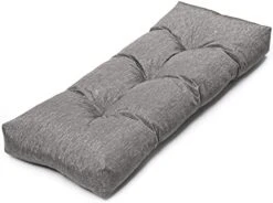 Bench Cushion Tufted Seat Pads Long Comfortable Cushions Window Dining Chair Cushion Memory Foam Seat Pad, [Chenille_Velour] Red Wine, 45"x16"x4" -Wilton Shop 41LHWeAfT7L. AC