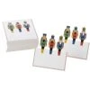 Juvale Christmas Table Place Cards - 100-Pack Paper Tent Cards With Nutcracker Soldier Die Cut Design, Holiday Festive Colorful Dining Table Decoration And Party Supplies, White, 2 X 3.5 Inches -Wilton Shop 41LNl3BTNzL