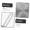 2pcs Induction Cooker Heat Conduction Plate Silver Detachable Thermal Pad