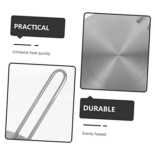 2pcs Induction Cooker Heat Conduction Plate Silver Detachable Thermal Pad 3 2pcs Induction Cooker Heat Conduction Plate Silver Detachable Thermal Pad