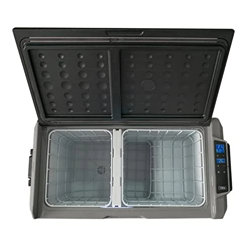 Avanti PDR50L34G Cooler Portable Refrigerator And Freezer With 50 Liter Capacity, Adjustable Zone Separation, Easy-Pull Rolling Design, LED Lights, AC/DC, 50-Liter, Grey 5 Avanti PDR50L34G Cooler Portable Refrigerator And Freezer With 50 Liter Capacity, Adjustable Zone Separation, Easy-Pull Rolling Design, LED Lights, AC/DC, 50-Liter, Grey - Image 3